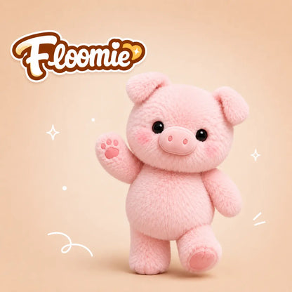 Peluche cochon qui court | Floomie® Floomie