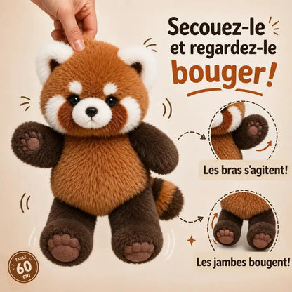 La peluche Panda roux qui court | Floomie® Floomie