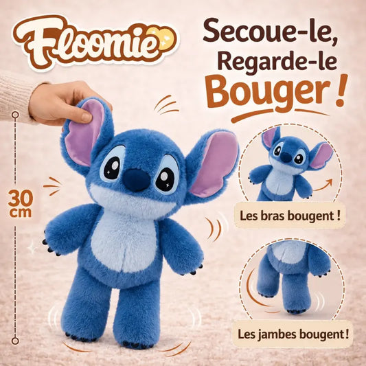 Peluche stitch qui court  quand on l'agite | Floomie® Floomie