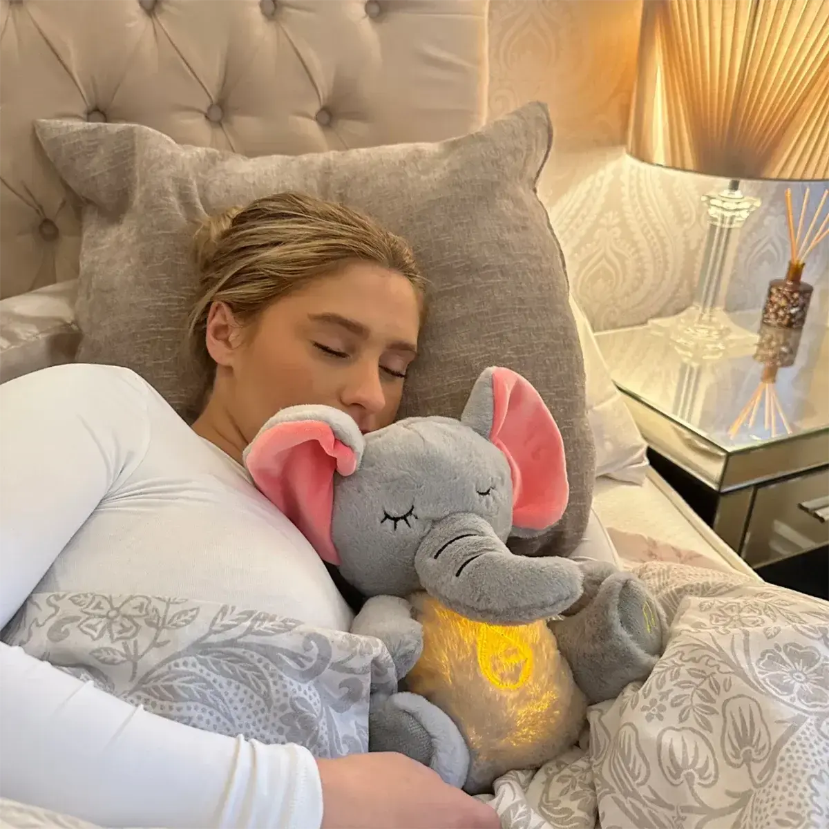 Peluche Éléphant qui Respire | Floomie® Floomie