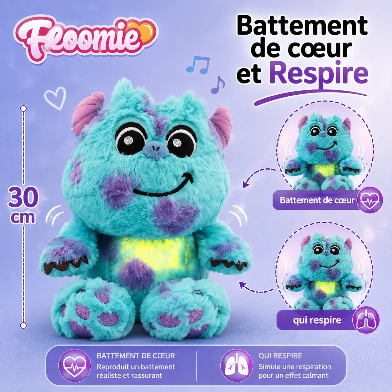 Peluche Sulley qui Respire - Monstres & Cie | Floomie® Floomie