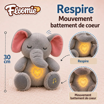Peluche Éléphant qui Respire | Floomie® Floomie